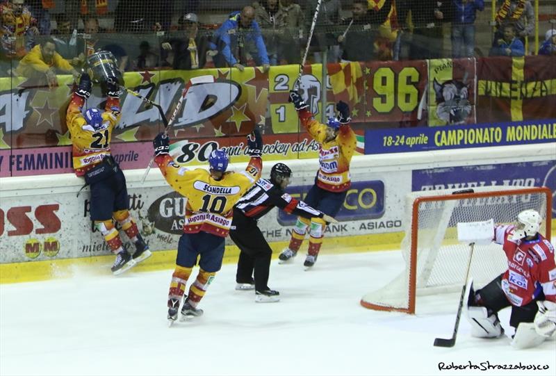 Prima vittoria per l'Asiago che supera il Gherdeina all'Overtime!